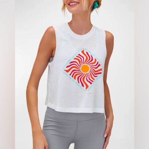 NEW Spiritual Gangster - Sunshine On My Mind - Crop Tank - Picture 1 of 2